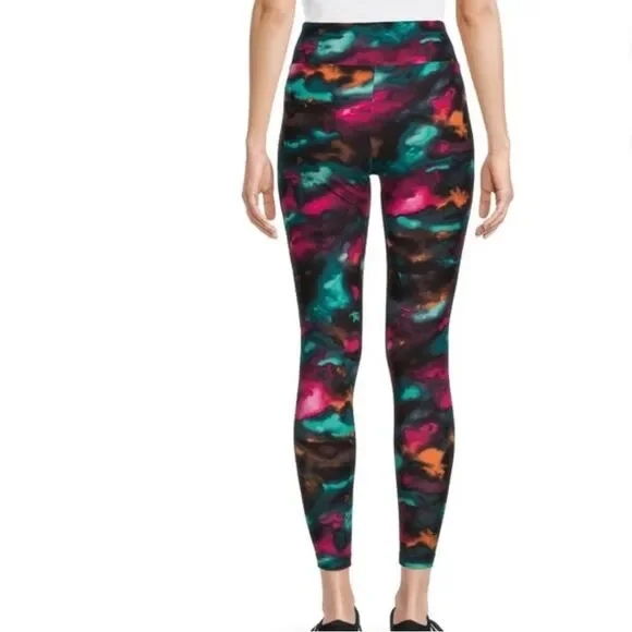 Nobo watercolor print Sueded Ankle Legging Juniors Women high rise pants nwt* - Picture 3 of 6